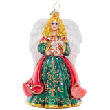 Christopher Radko Heavenly Harpist Glass Christmas Ornament