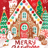 Kids Helpline Gingerbread House Charity Boxed Christmas Cards