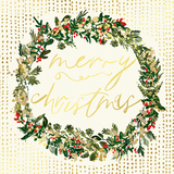 McGrath Foundation Gold Wreath Charity Boxed Christmas Cards