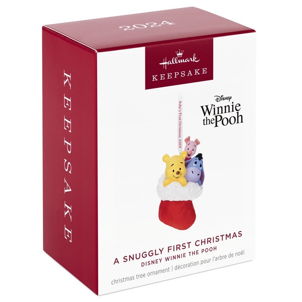 Disney Winnie the Pooh A Snuggly First Christmas 2024 Hallmark Keepsake Ornament