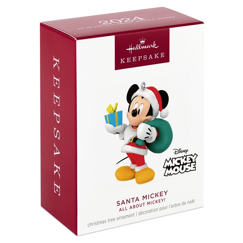 Disney All About Mickey! Santa Mickey Hallmark Keepsake Ornament