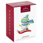 Grandson Snowboarding Snowman 2024 Hallmark Keepsake Ornament
