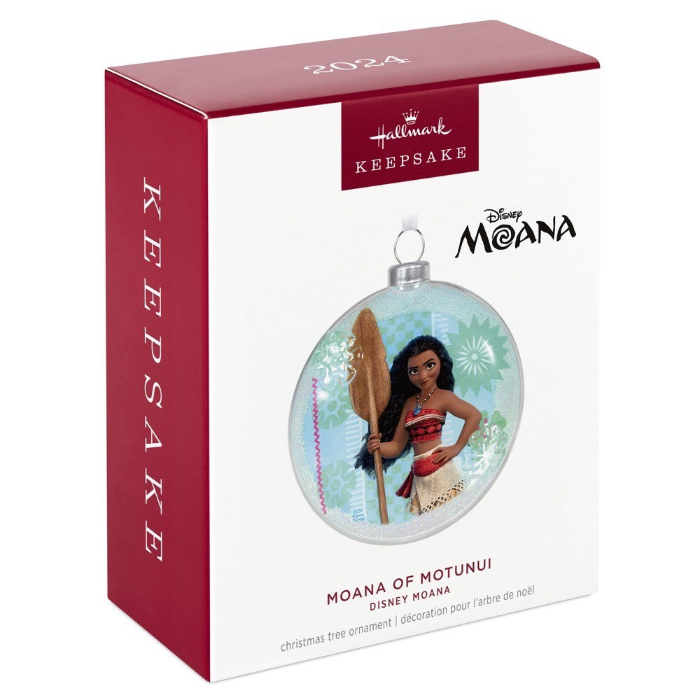 Disney Moana of Motunui Glass Hallmark Keepsake Ornament