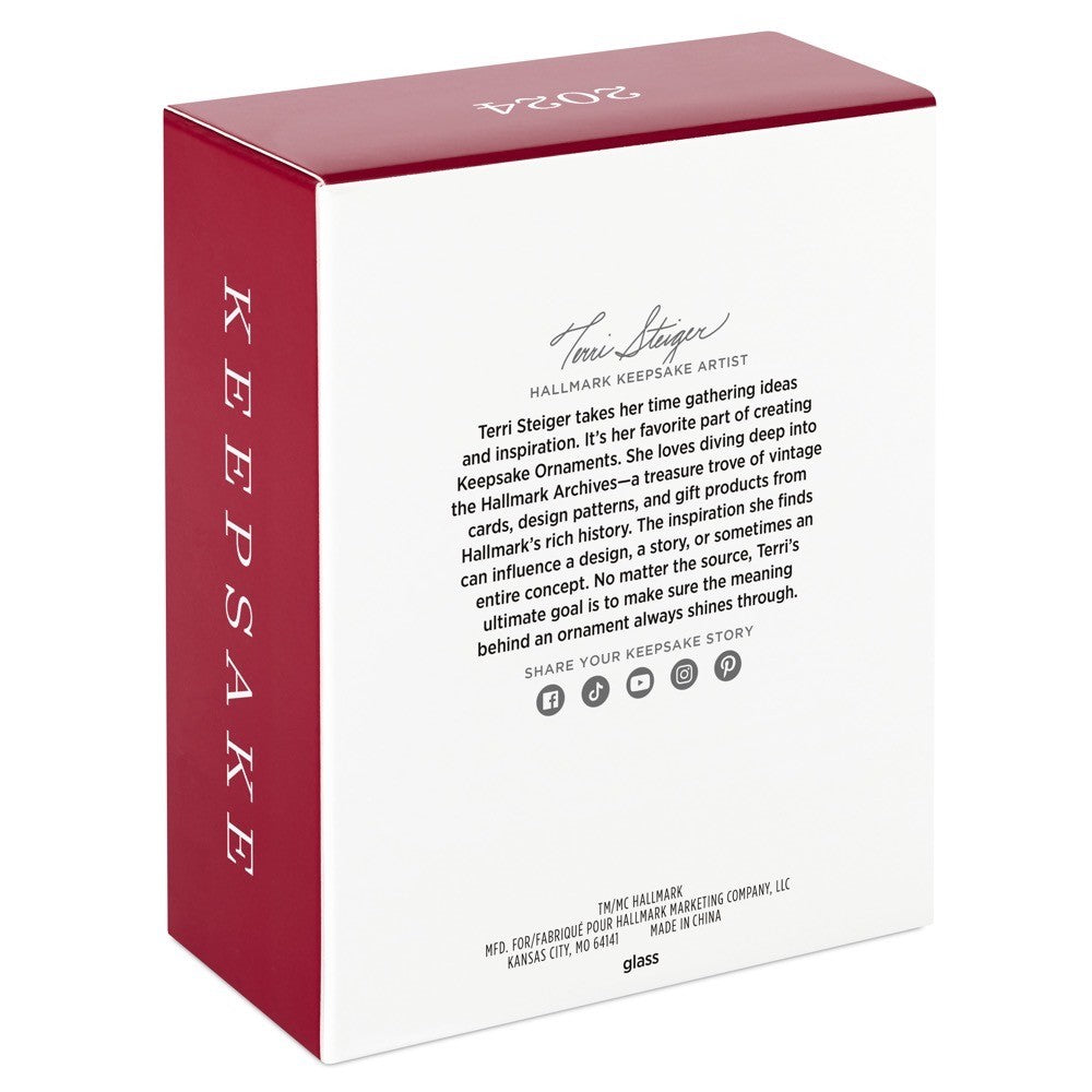 Disney Moana of Motunui Glass Hallmark Keepsake Ornament