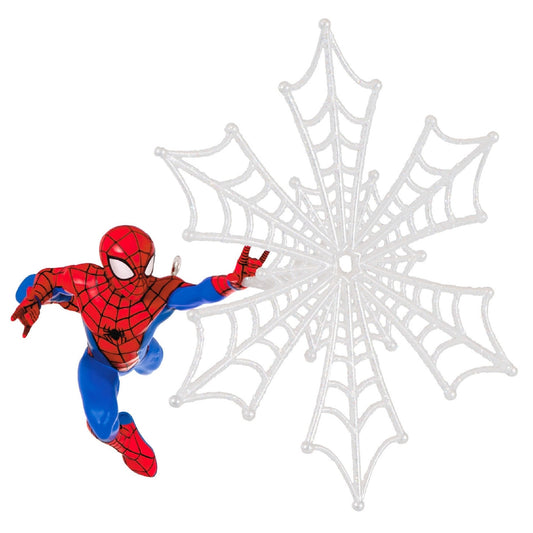 Marvel Spider-Man Spidey Spins A Snowflake 2023 Hallmark Keepsake Ornament