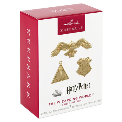 Harry Potter The Wizarding World Miniature 2023 Hallmark Keepsake Ornament Set