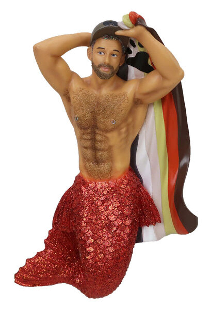 December Diamonds Bear Pride Merman Ornament