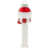 kat + annie Snowman Pez Dispenser Glass Christmas Ornament