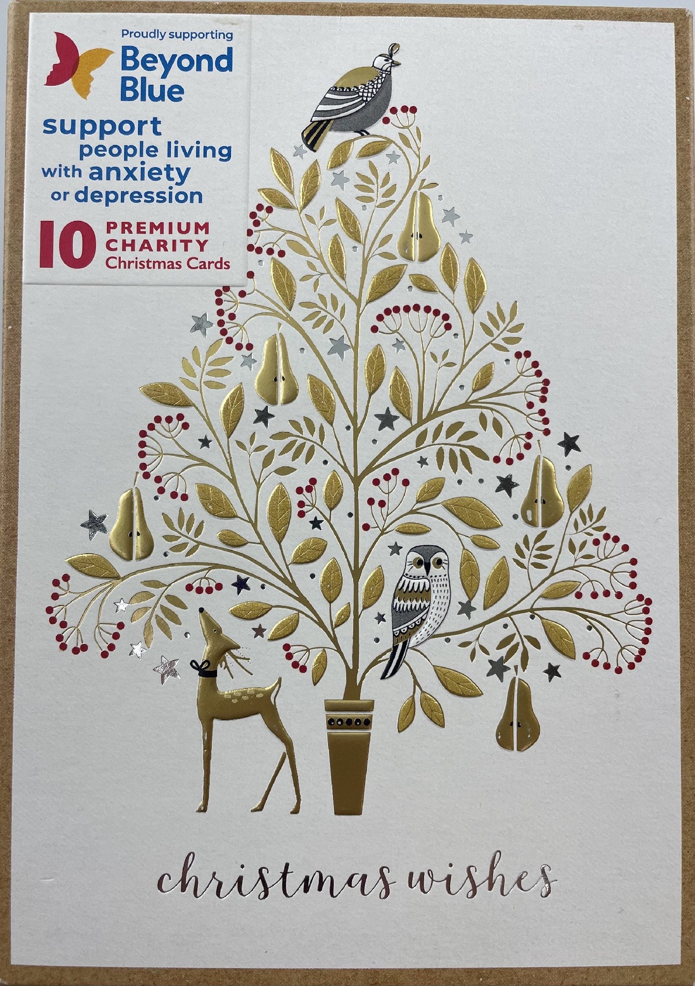 Beyond Blue Pear Tree Charity Boxed Christmas Cards