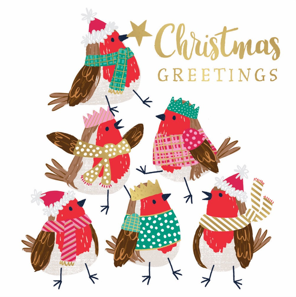 Dementia Australia Robin Chorus Charity Boxed Christmas Cards