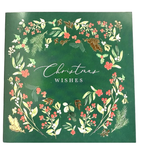 McGrath Foundation Green Foliage Wreath Charity Boxed Christmas Cards