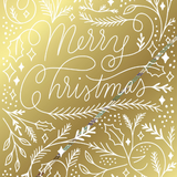 Kids Helpline Gold Pattern Charity Boxed Christmas Cards