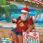 Kids helpline Santa on Beach Charity Boxed Christmas Cards