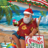 Kids helpline Santa on Beach Charity Boxed Christmas Cards
