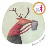 Breast Cancer Network Australia Reindeer Charity Boxed Christmas Cards
