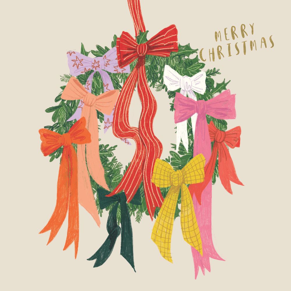 RSPCA Weath Of Ribbons Charity Boxed Christmas Cards