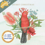 Jeans for Genes Floral King Parrot Charity Boxed Christmas Cards