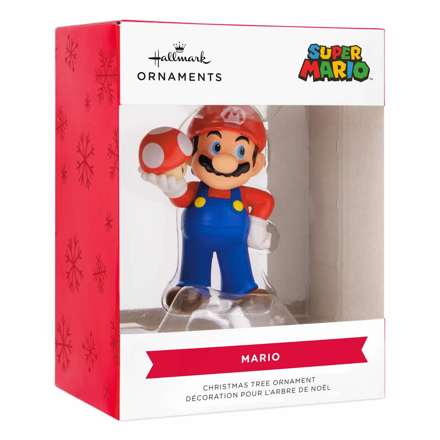 Nintendo Super Mario With Super Mushroom Resin Hallmark Christmas Ornament