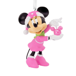 Disney Minnie Mouse Holding Ornament Resin Hallmark Christmas Ornament