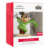 Disney Mickey Mouse in Christmas Sweater Resin Hallmark Christmas Ornament