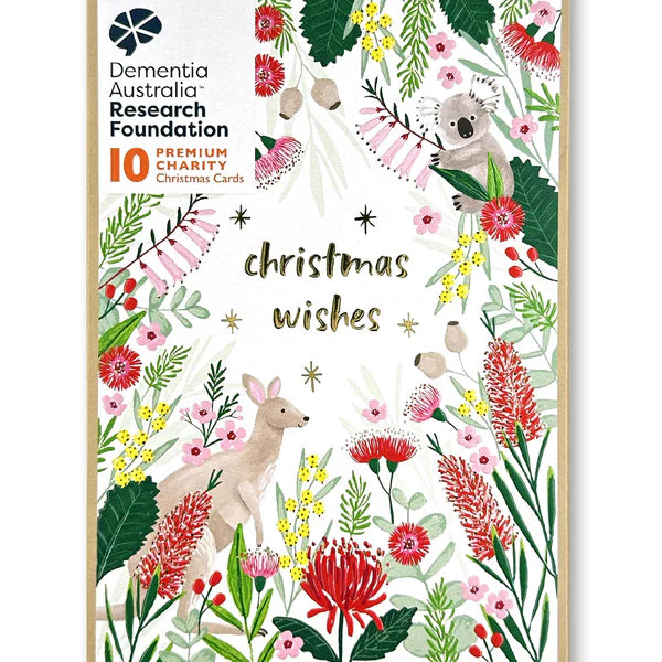 Charity boxed Christmas cards supporting Dementia Australia