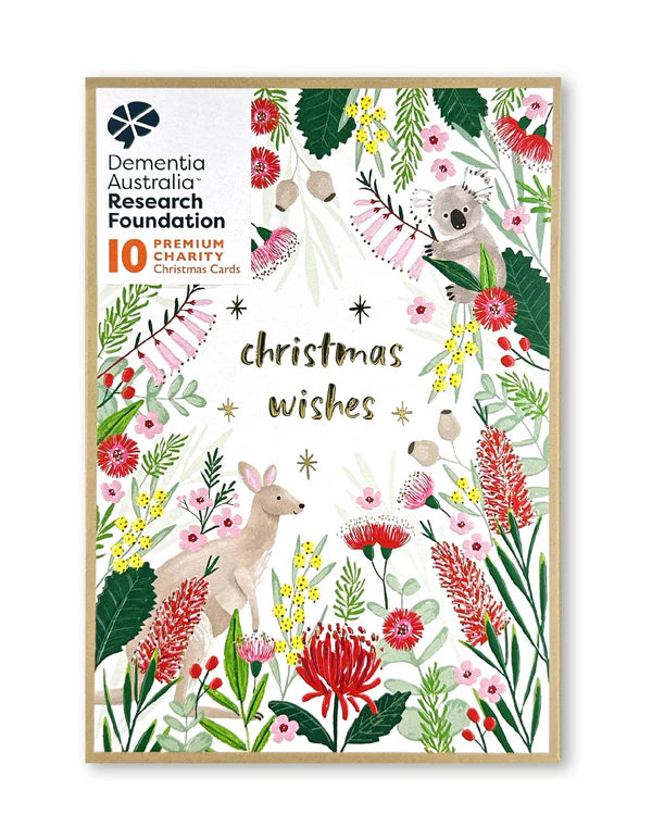 Charity boxed Christmas cards supporting Dementia Australia