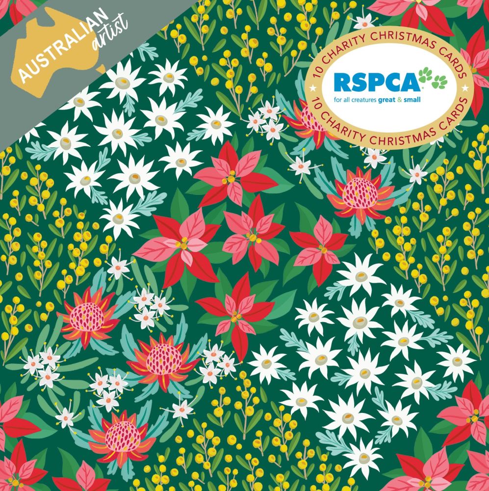 Patchwork Flowers: Charity Christmas Cards That Support the RSPCA