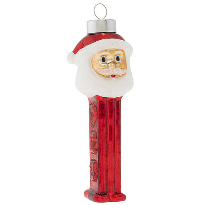 kat + annie Santa Pez Dispenser Glass Christmas Ornament