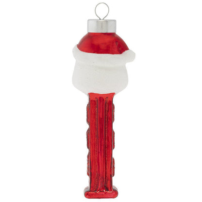 kat + annie Santa Pez Dispenser Glass Christmas Ornament