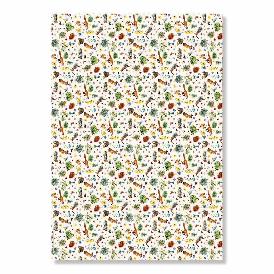 Garden Flowers Floral Wrapping Paper Book