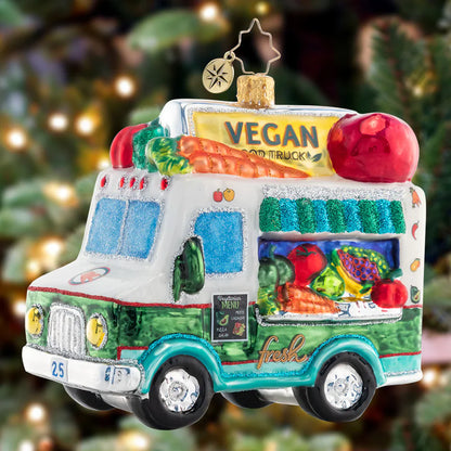 Christopher Radko Veggie Express Glass Christmas Ornament