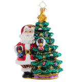 Christopher Radko Deck The Halls Santa Glass Christmas Ornament