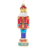 Christopher Radko Royal Elegance Nutcracker Glass Christmas Ornament