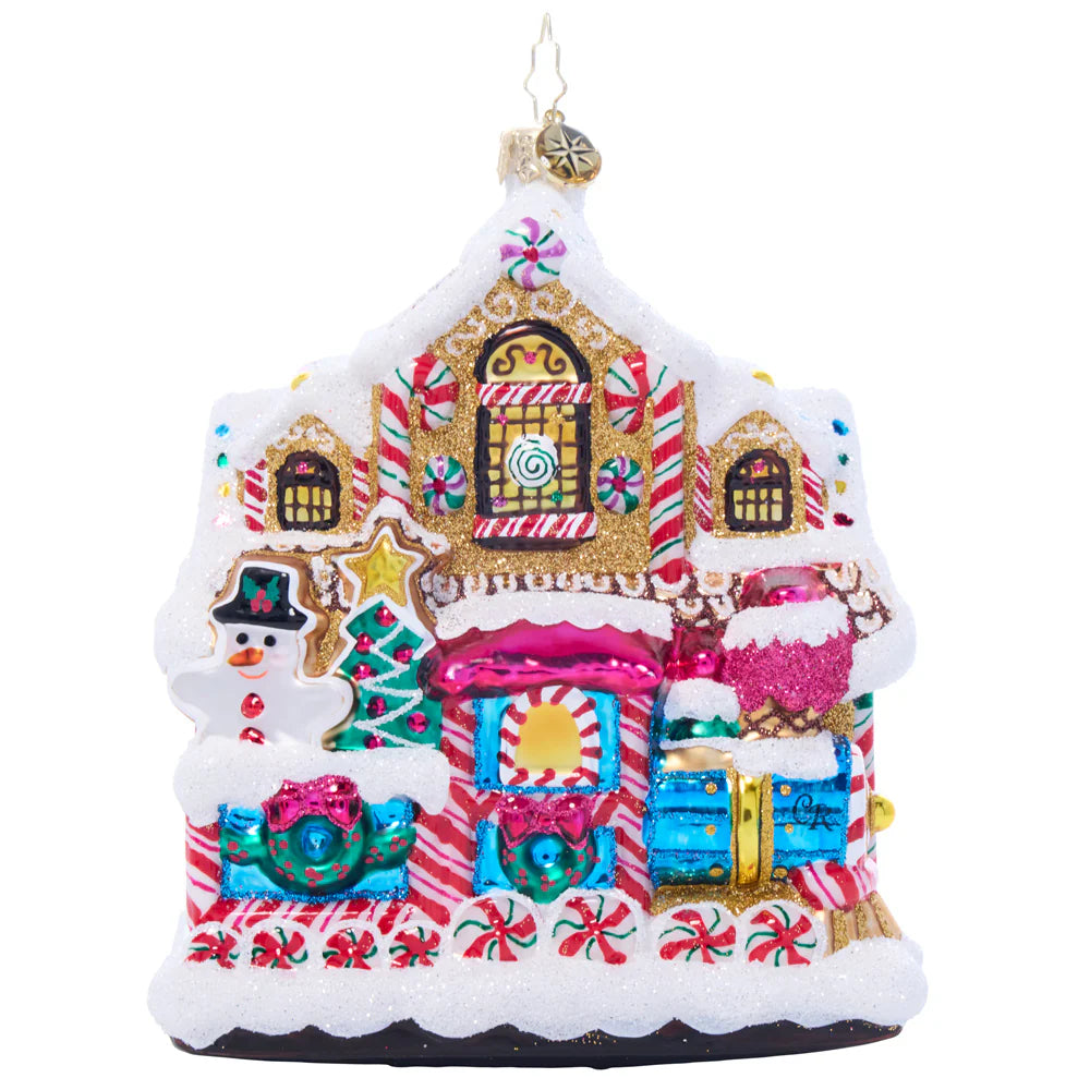 Christopher Radko Sweet Tooth Station Glass Christmas Ornament