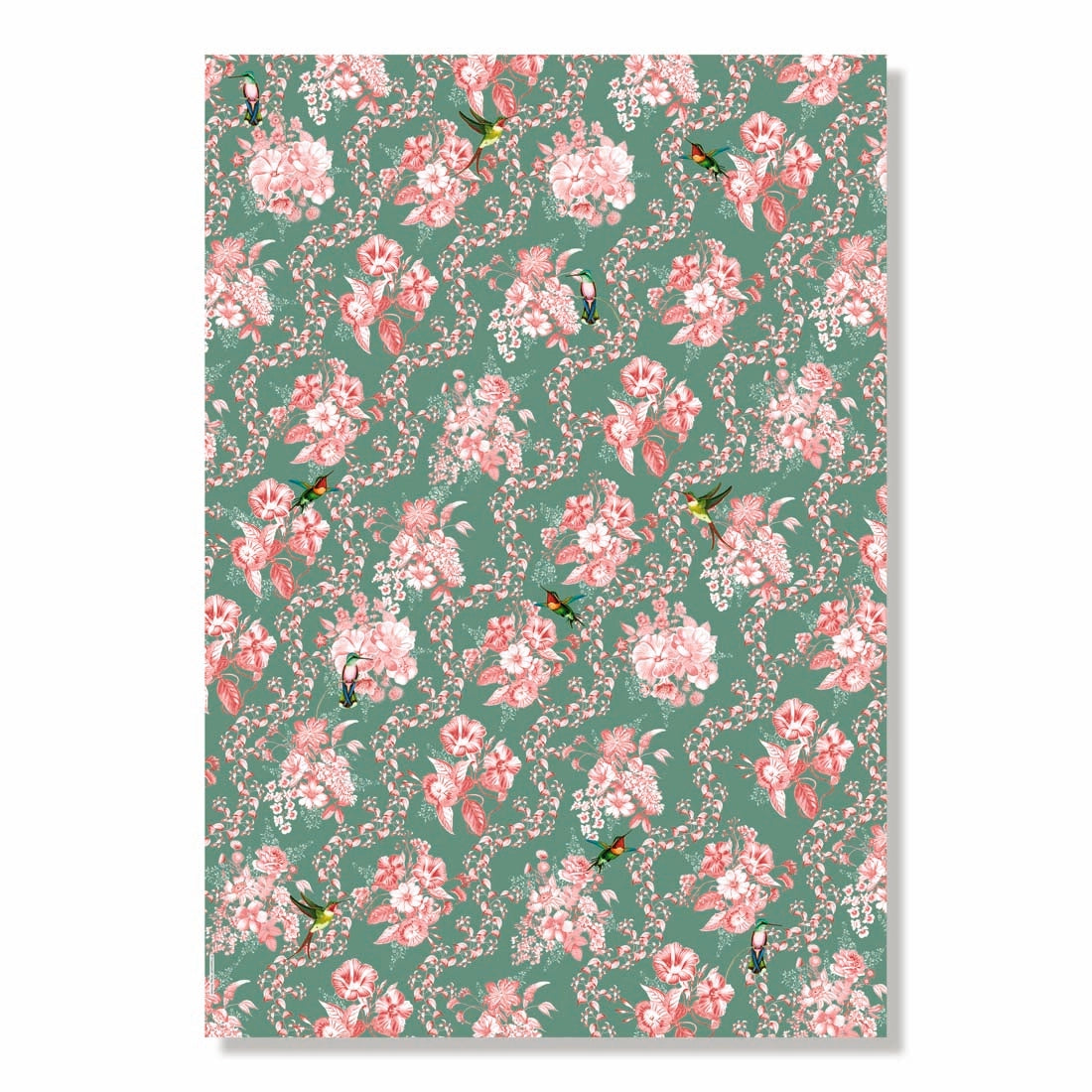 Toile de Jouy Floral Wrapping Paper Book