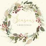 McGrath Foundation Delicate Wreath Charity Boxed Christmas Cards