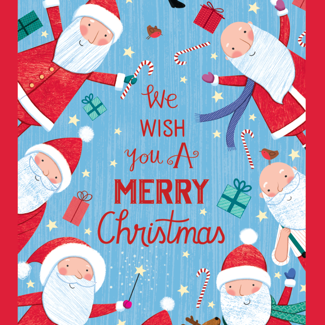 Kids Helpline Lots Of Santas Charity Boxed Christmas Cards