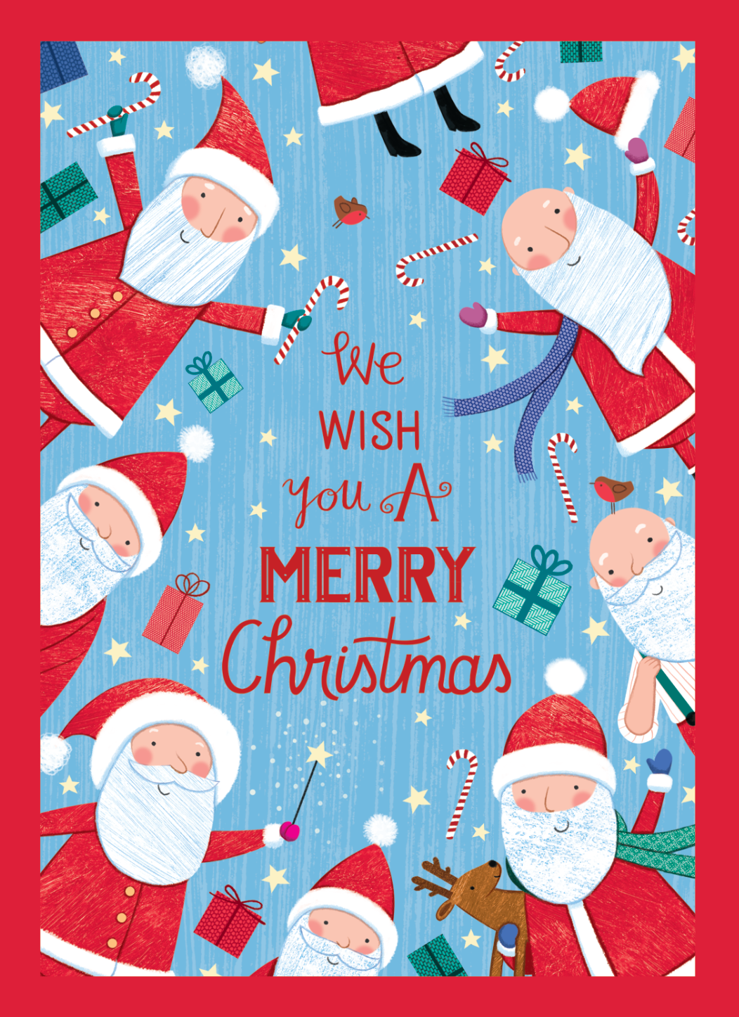 Kids Helpline Lots Of Santas Charity Boxed Christmas Cards