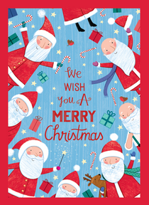 Kids Helpline Lots Of Santas Charity Boxed Christmas Cards