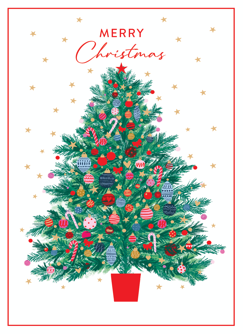Kids Helpline Decorated Tree Charity Boxed Christmas Cards