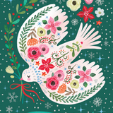 Kids Helpline Floral Dove Charity Boxed Christmas Cards