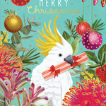 Kids Helpline Cockatoo on Teal Charity Boxed Christmas Cards