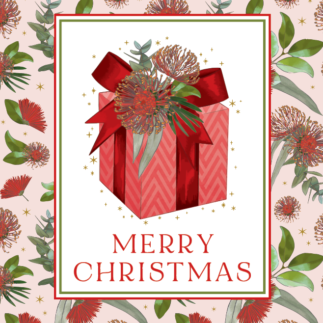 Kids Helpline Botanicals Red Gift Charity Boxed Christmas Cards