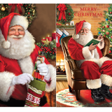 McGrath Foundation Santa With Stocking Charity Boxed Christmas Cards