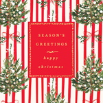 McGrath Foundation Stripe With Trees Charity Boxed Christmas Cards