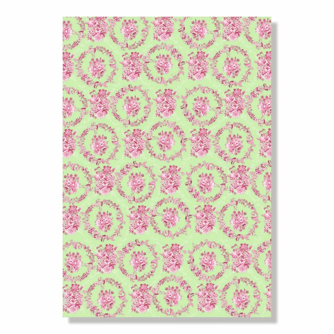 Toile de Jouy Floral Wrapping Paper Book