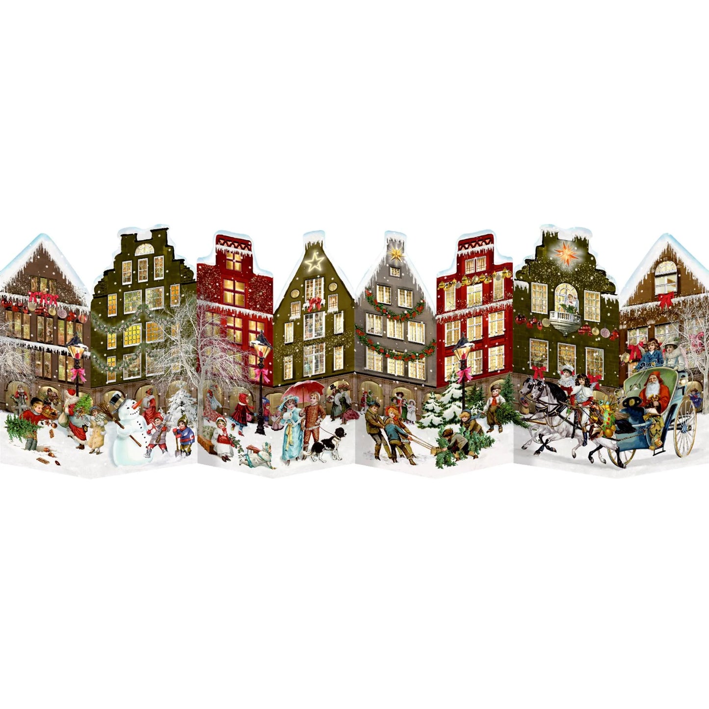 Free-standing Christmas Street Special Advent Calendar