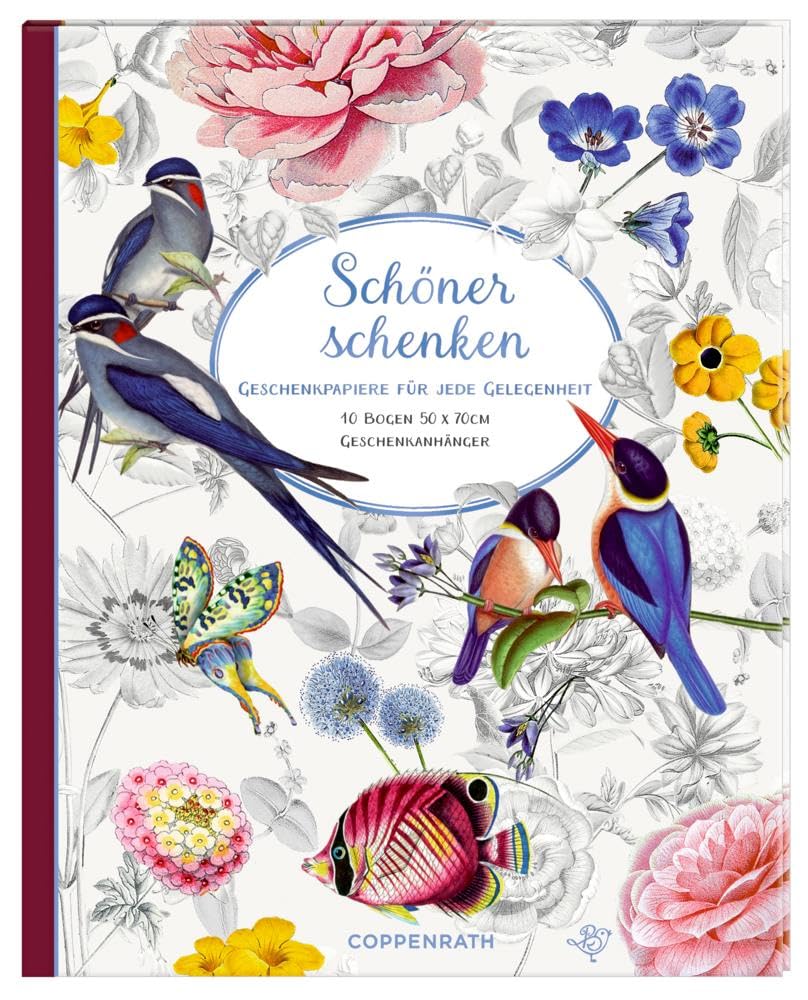 Barbara Behr Birds and Flowers Wrapping Paper Book