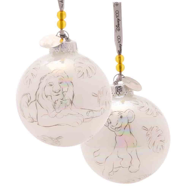 Disney 100 Classic Characters Christmas Glass Bauble Set