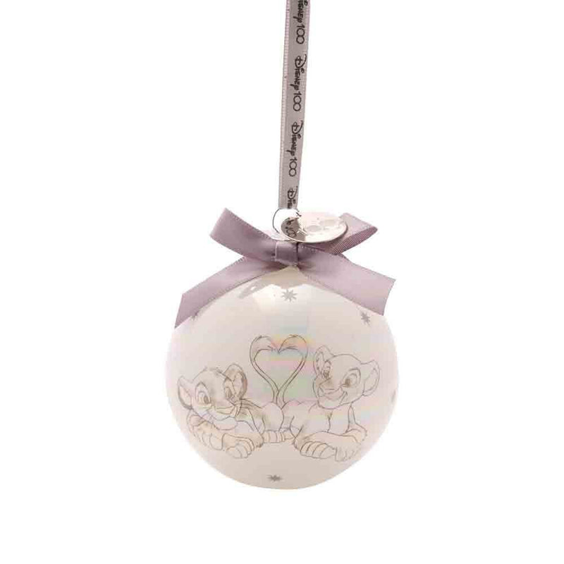 Disney 100 Love Christmas Glass Bauble Set